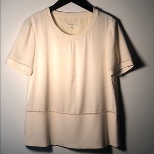 Rag & Bone Crepe and Silk Cream Shirt S